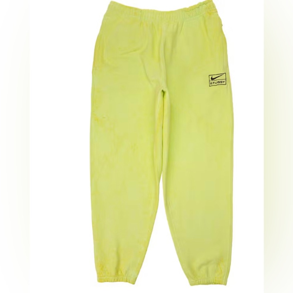 Nike x Stussy Washed Sweatpants Volt. Size Large.